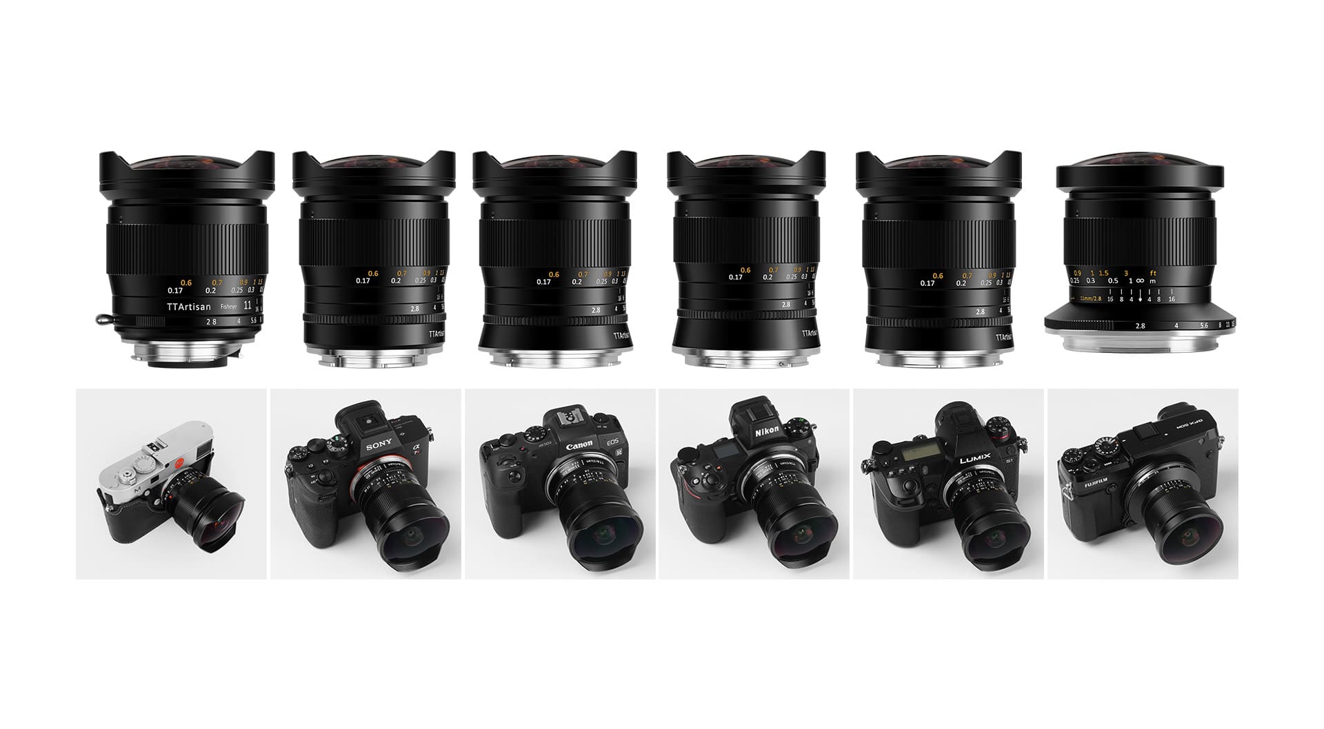 TTArtisan ra mắt ống kính 11m F2.8 Fisheye cho máy ảnh Fujifilm GFX