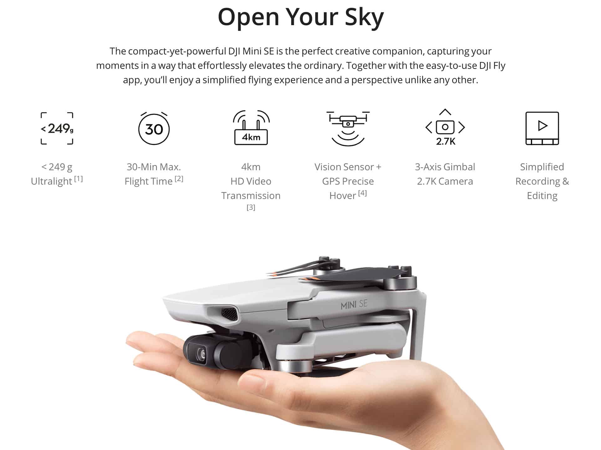 DJI Mini SE ra mắt: Lựa chọn drone cỡ nhỏ giá rẻ chỉ từ 7.490.000đ
