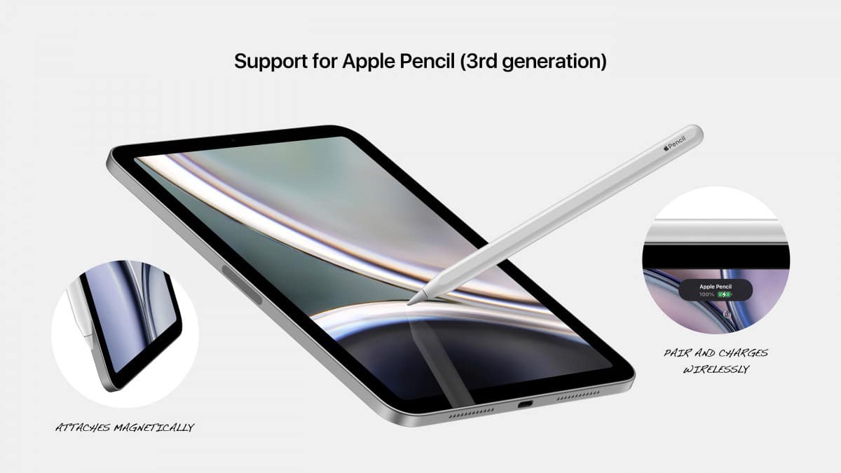 Ảnh render mới của iPad Mini 6 với nhiều tuỳ chọn màu sắc