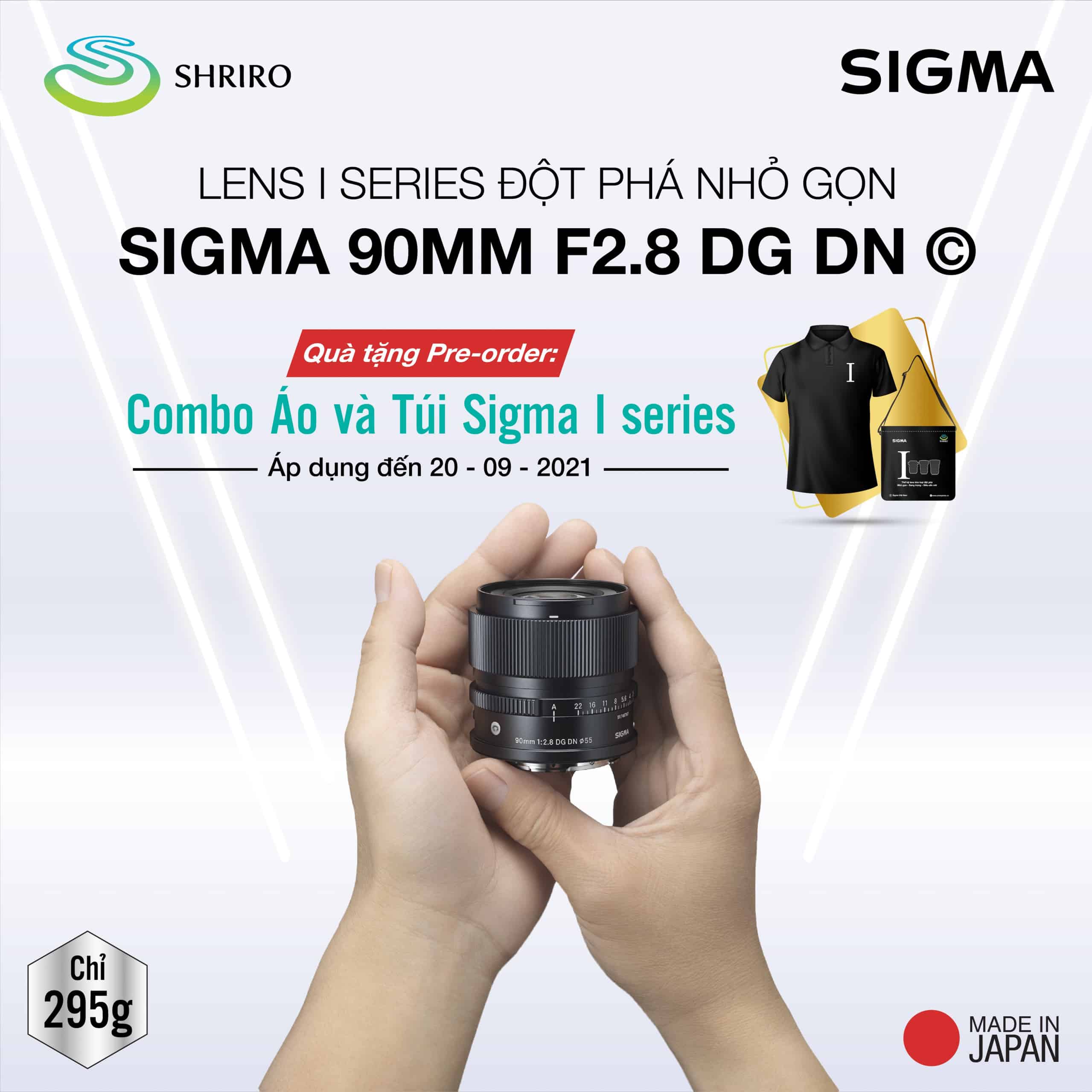 Đặt trước bộ đôi Sigma 90mm F2.8 DG DN và Sigma 24mm F2 DG DN mới nhận kèm quà tặng hấp dẫn