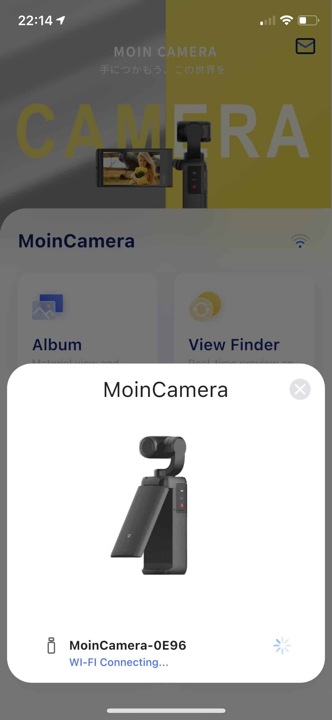 Hướng dẫn kết nối camera hành trình cầm tay Moza Moin Pocket đến điện thoại