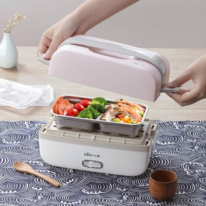 Hộp cơm điện cầm tay đa năng Bear DFH-B10J2