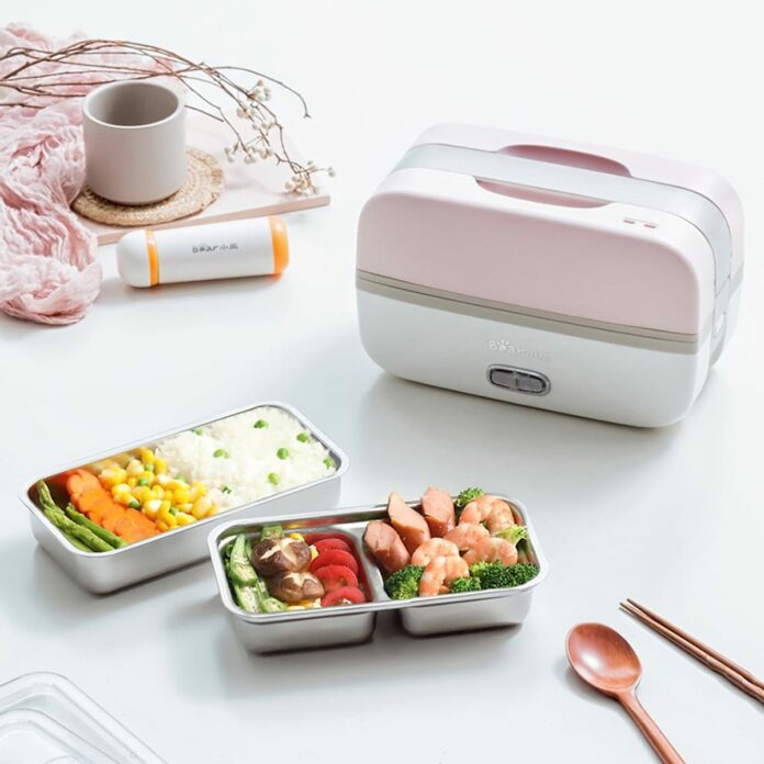 Hộp cơm điện cầm tay đa năng Bear DFH-B10J2