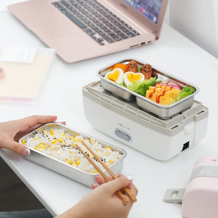 Hộp cơm điện cầm tay đa năng Bear DFH-B10J2
