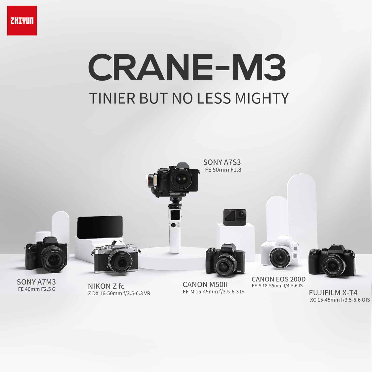 Zhiyun ra mắt gimbal Crane M3 mới với đèn LED trợ sáng và nâng cấp motor chống rung