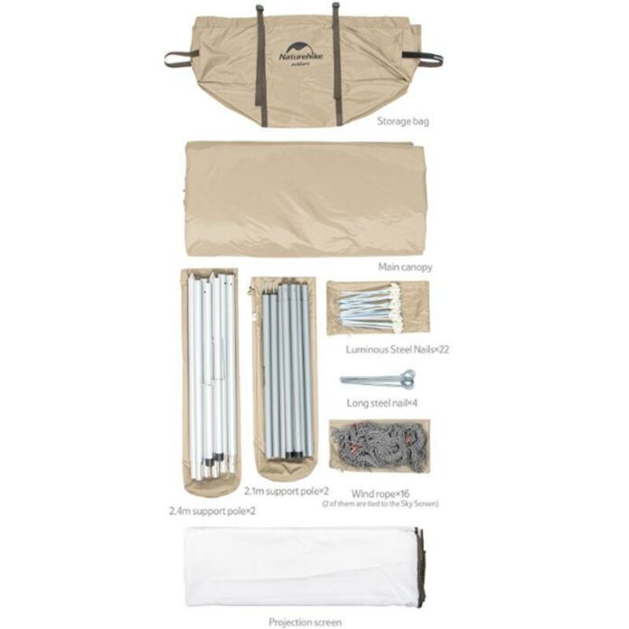Lều cắm trại Naturehike 10-15 người chống nắng UPF 50+ (NH20TM008)