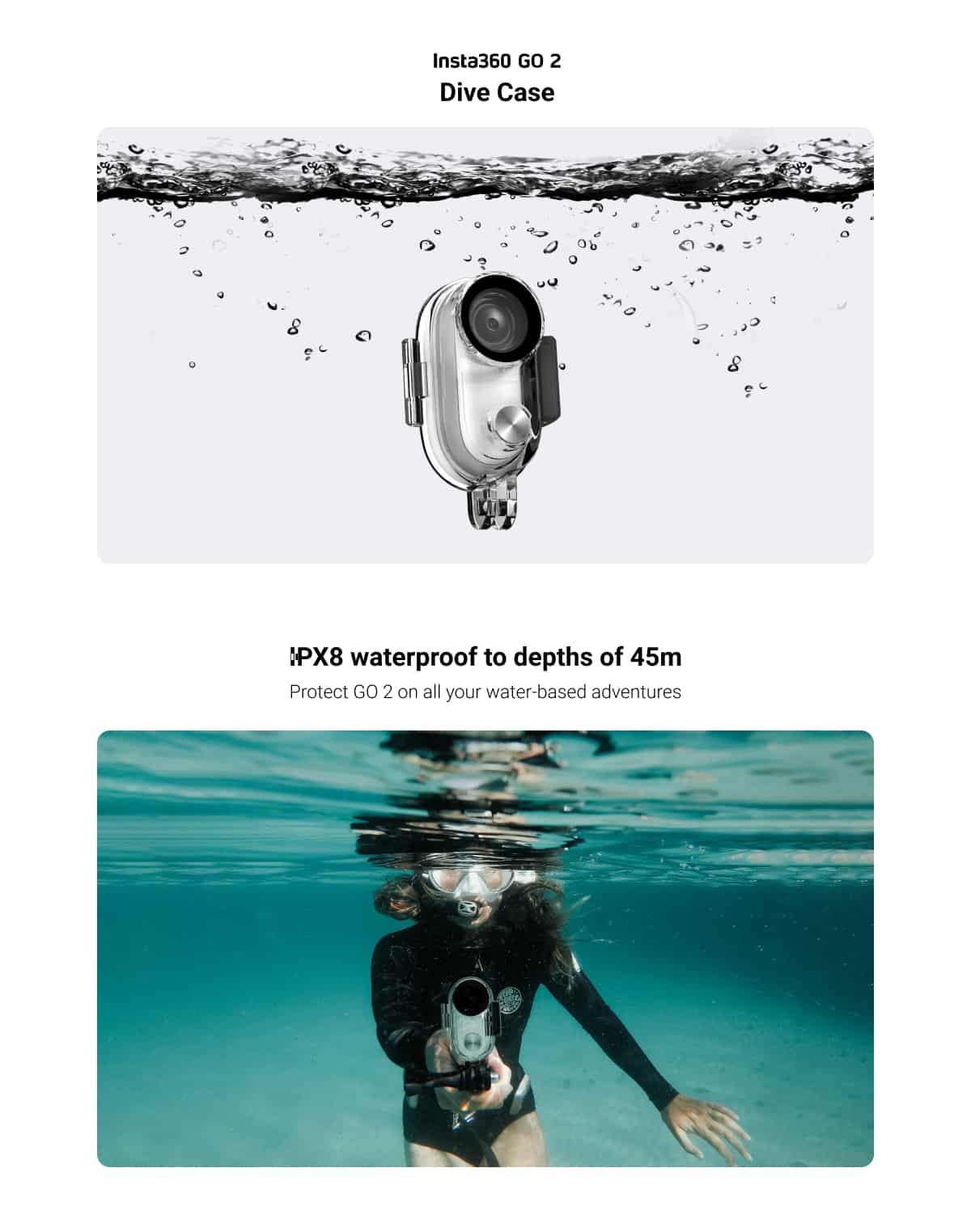 Dive Case cho Insta360 GO 2