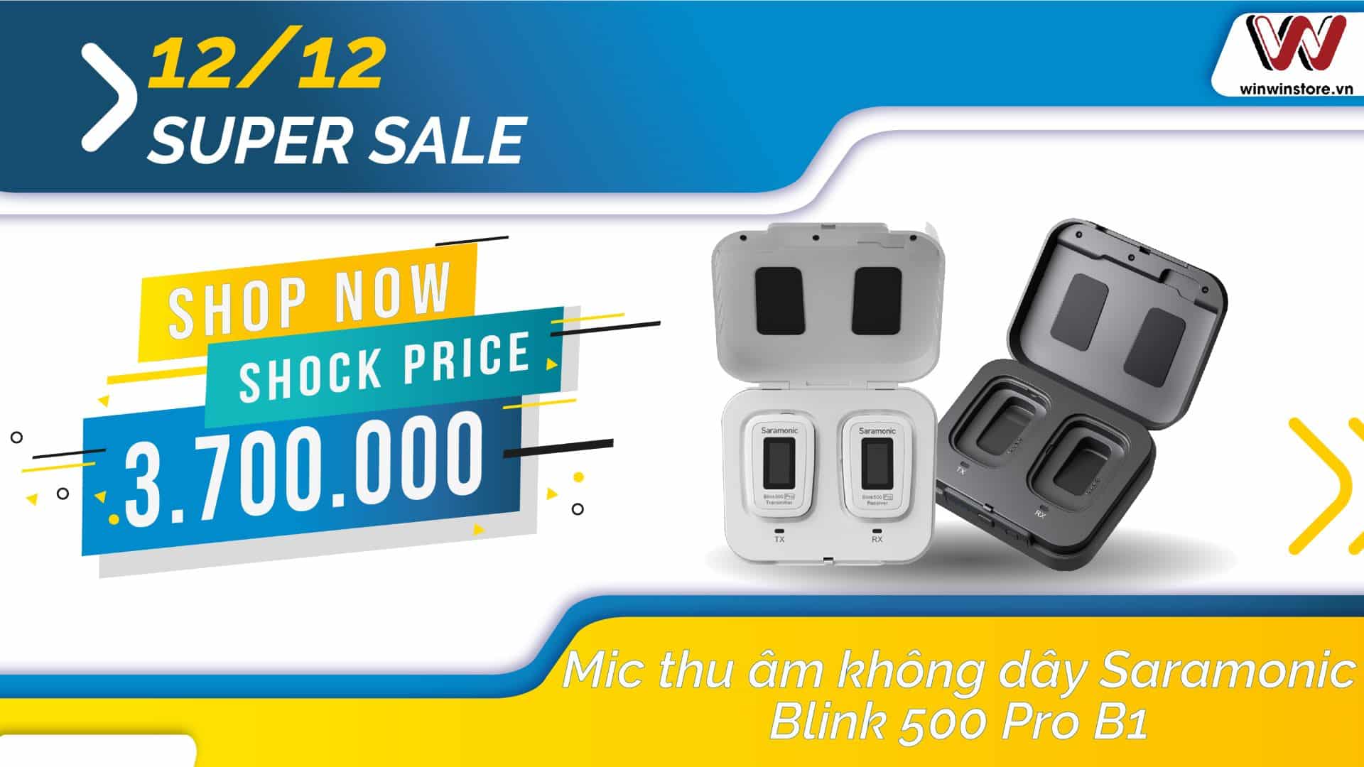 Khuyến mãi giảm giá 12.12 Super Sale tại WinWinStore với loạt ưu đãi hấp dẫn