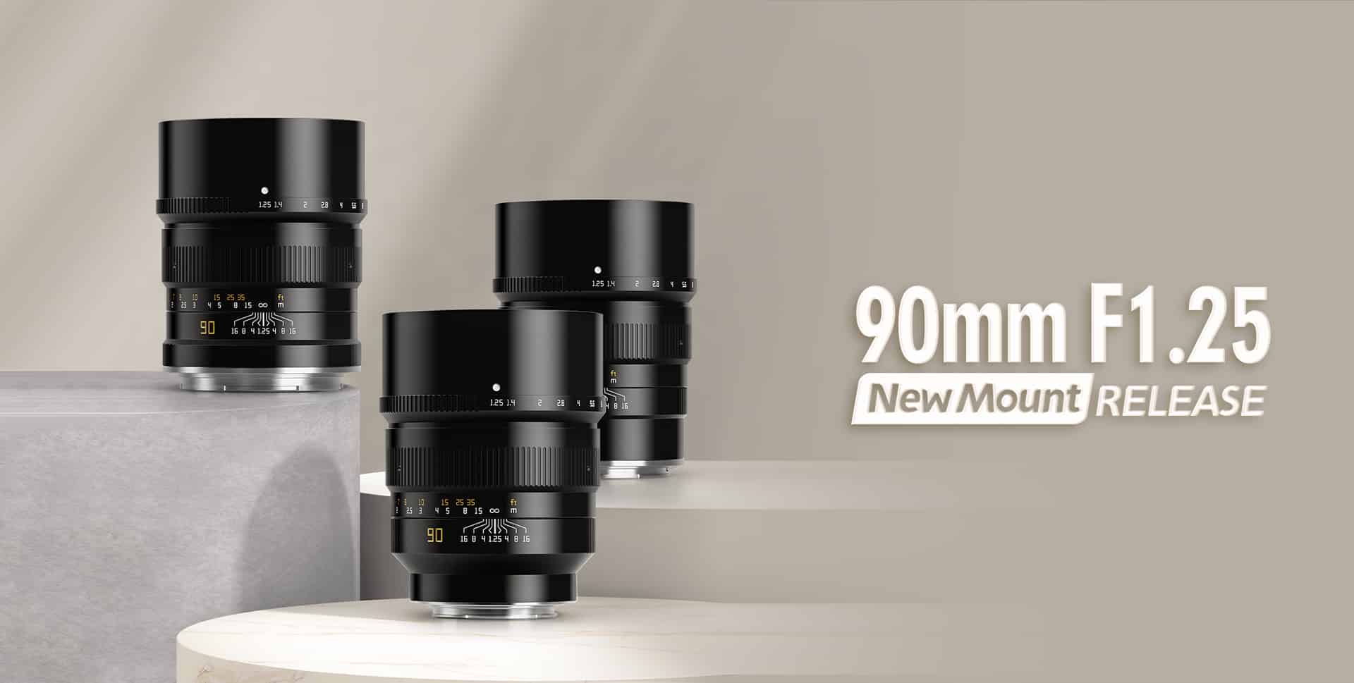 TTartisan ra mắt phiên bản hỗ trợ 5 ngàm mới thông dụng của ống kính 90mm F1.25