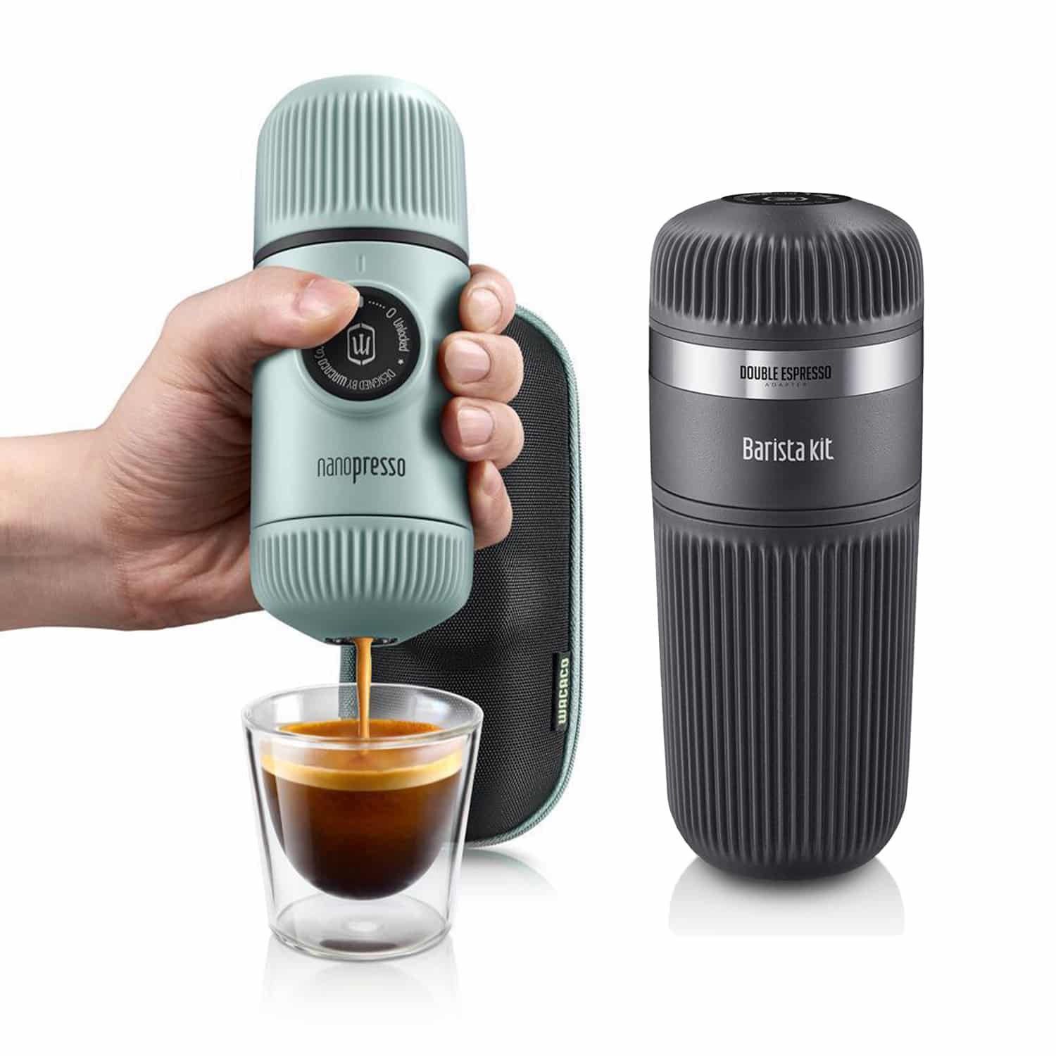 Bộ dụng cụ pha cà phê Wacaco Nanopresso Barista kit (Red)