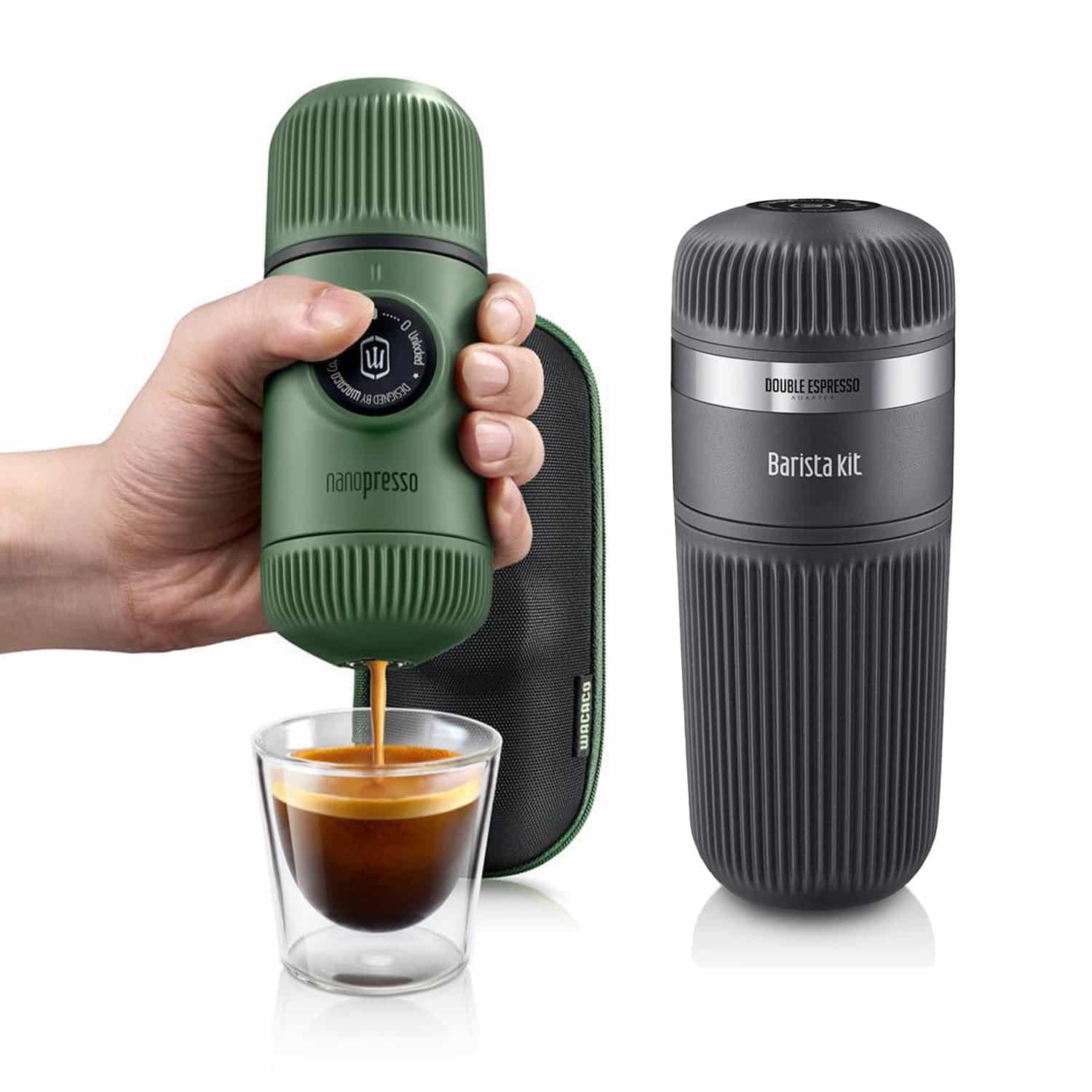 Bộ dụng cụ pha cà phê Wacaco Nanopresso Barista kit (Red)