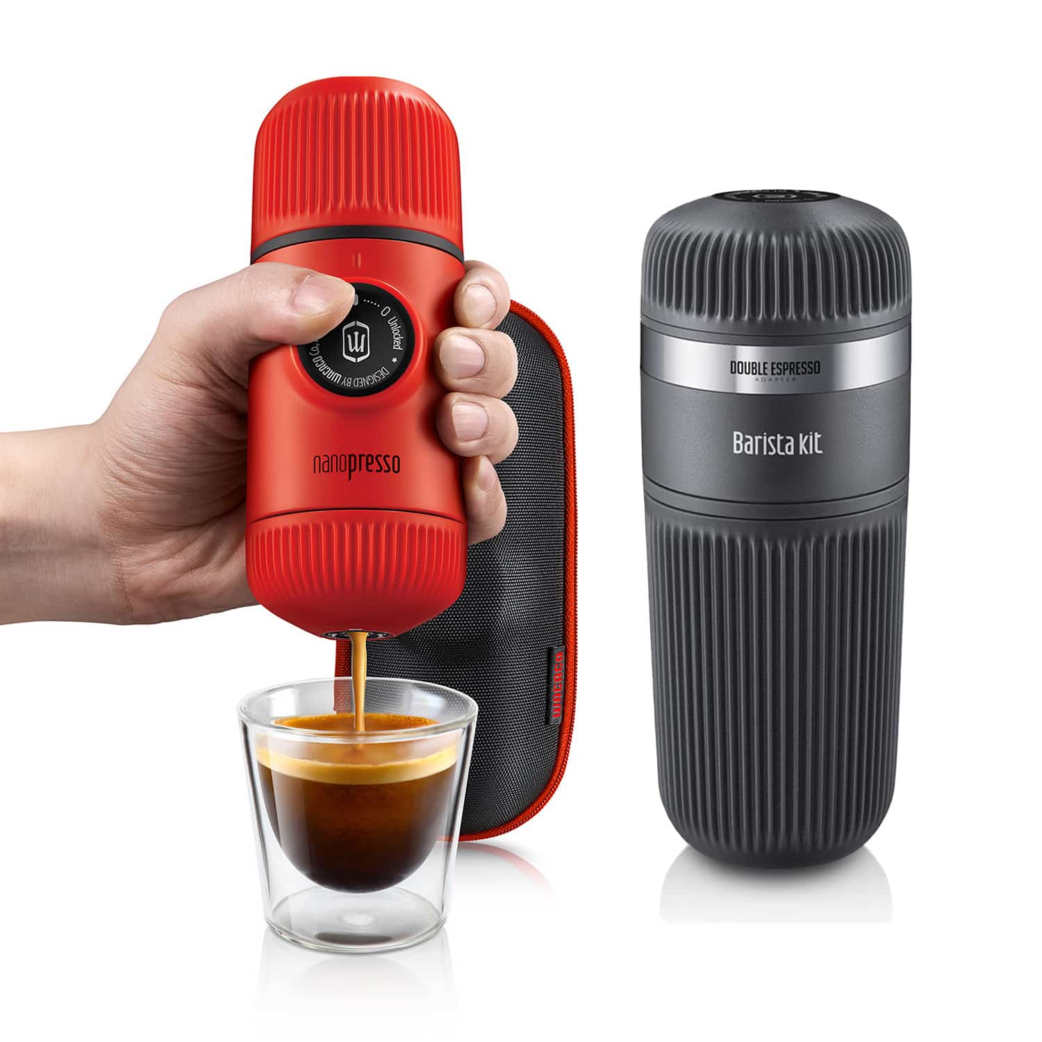 Bộ dụng cụ pha cà phê Wacaco Nanopresso Barista kit (Black)