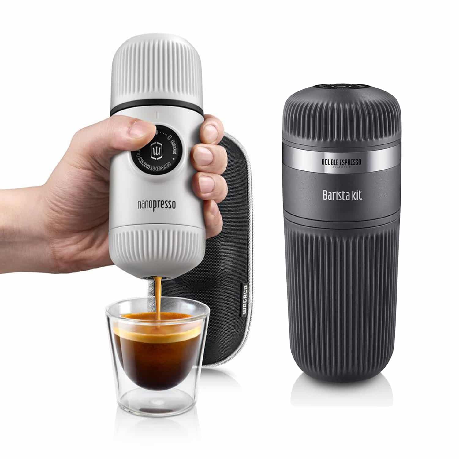 Bộ dụng cụ pha cà phê Wacaco Nanopresso Barista kit (Red)