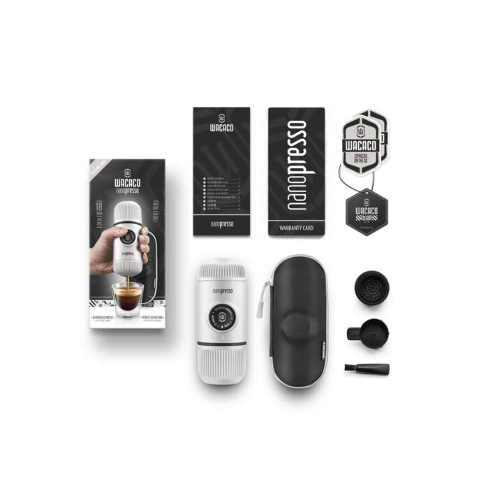 Dụng cụ pha espresso bằng tay Wacaco Nanopresso Elements (White)