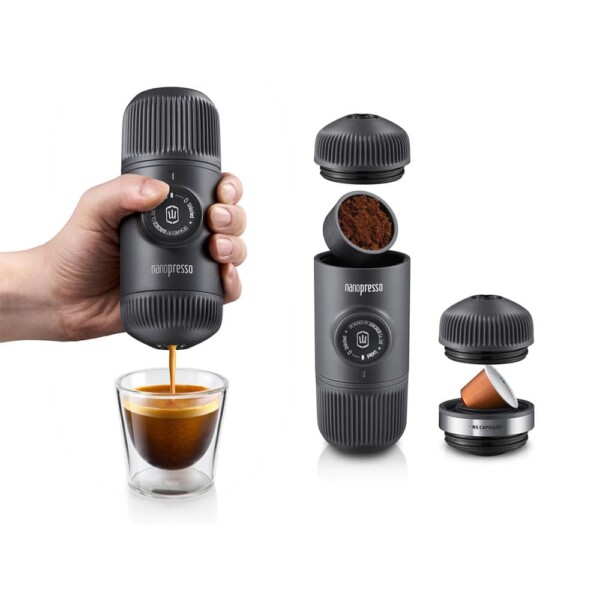 Dụng cụ pha espresso bằng tay Wacaco Nanopresso và NS Adapter