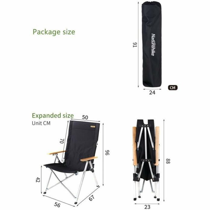 Ghế xếp dã ngoại Naturehike ngả lưng được (NH17T003-Y)