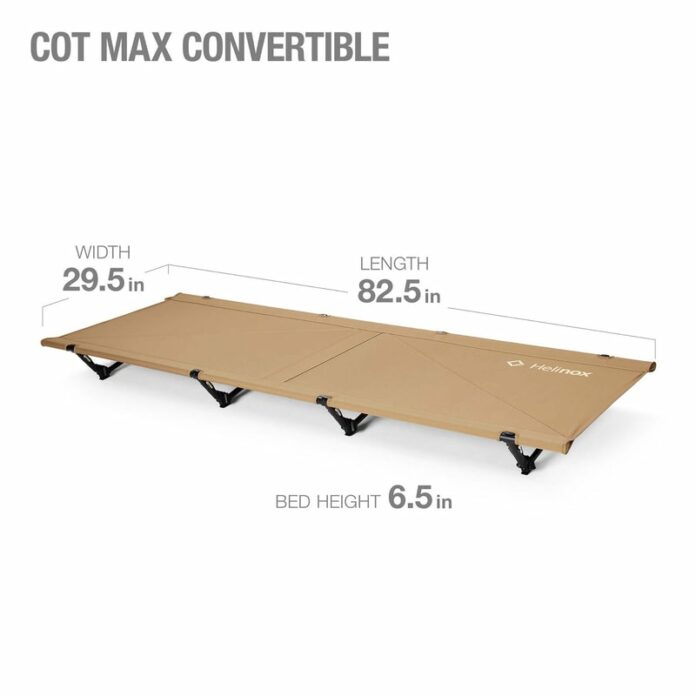 Giường xếp dã ngoại Helinox Cot Max Convertible (Coyote Tan)