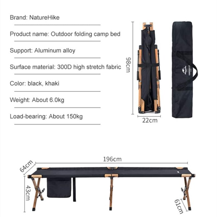 Giường xếp dã ngoại Naturehike (NH19X003-C)