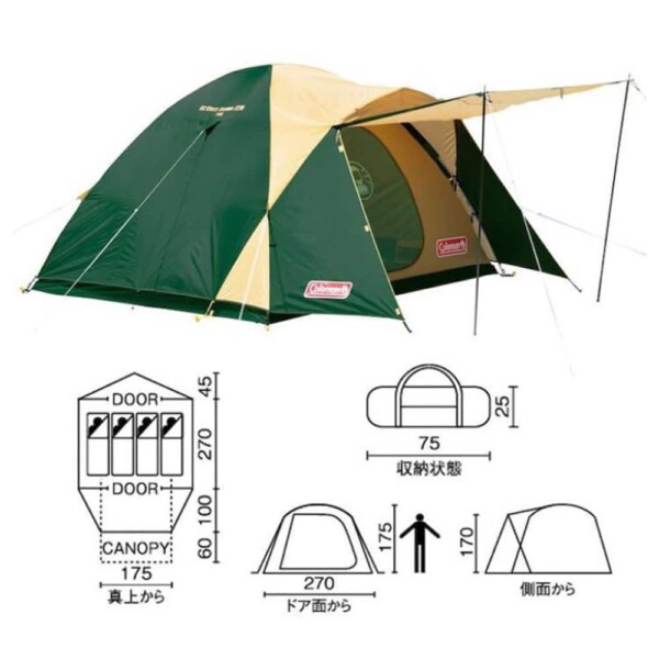 Lều cắm trại Coleman 4-6 người Japan Tough Wide Dome IV/300