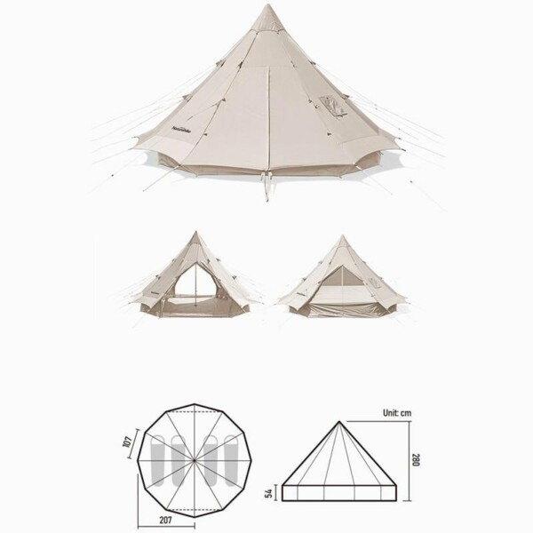Lều cắm trại Naturehike 5-8 người (NH20ZP005)