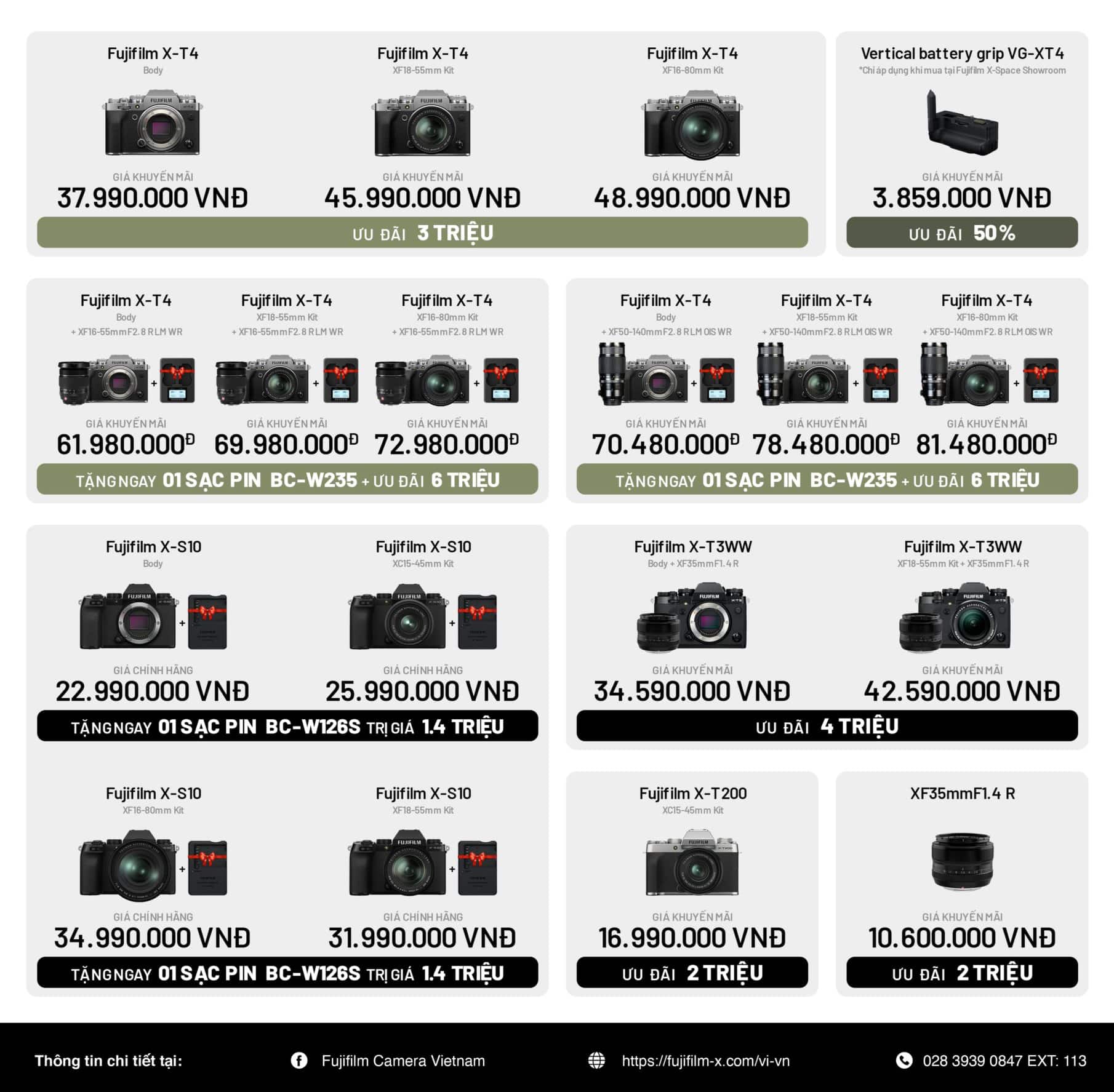 Fujifilm sale thang 3