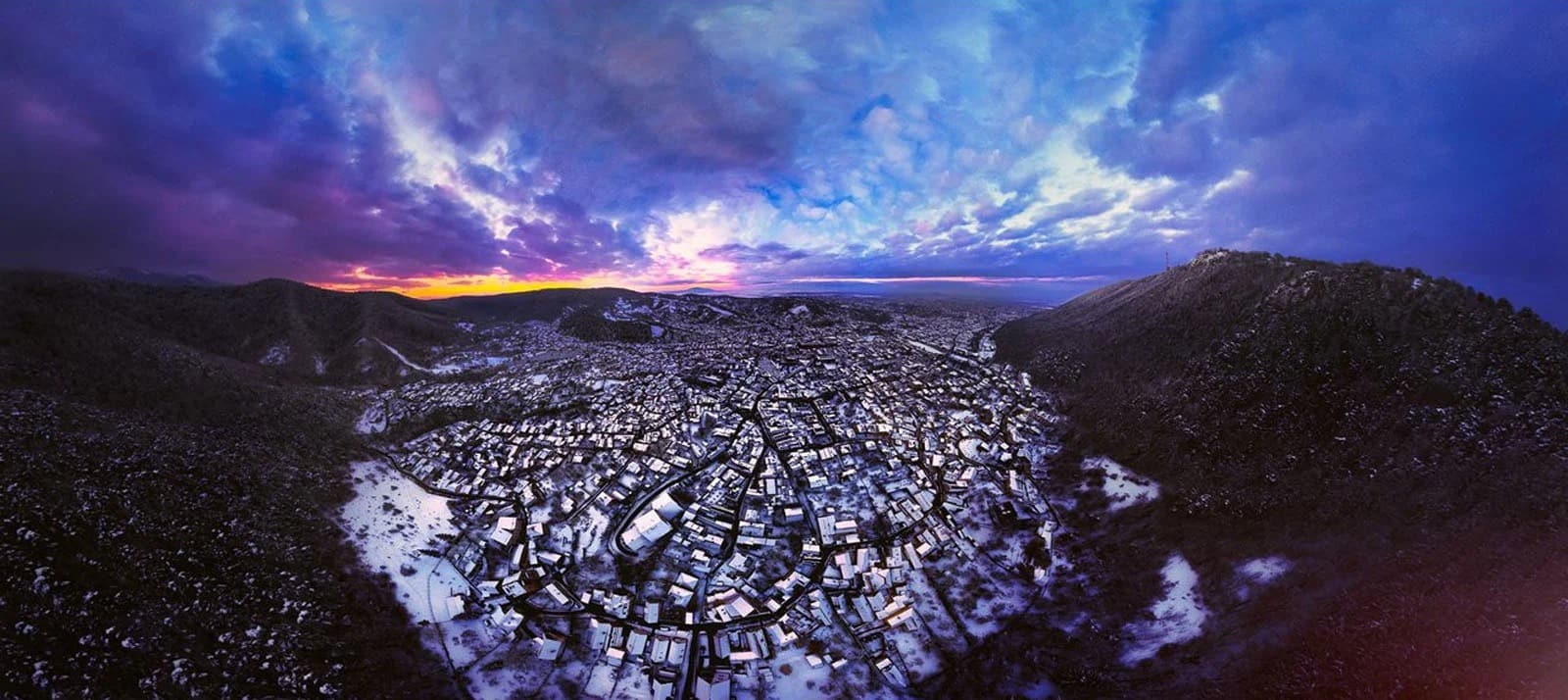 high resolution aerial panorama