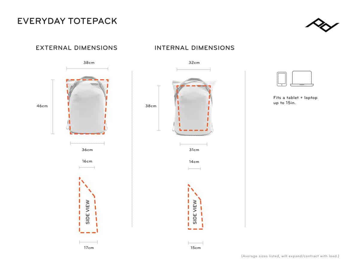 Balo Peak Design Everyday Totepack 20L