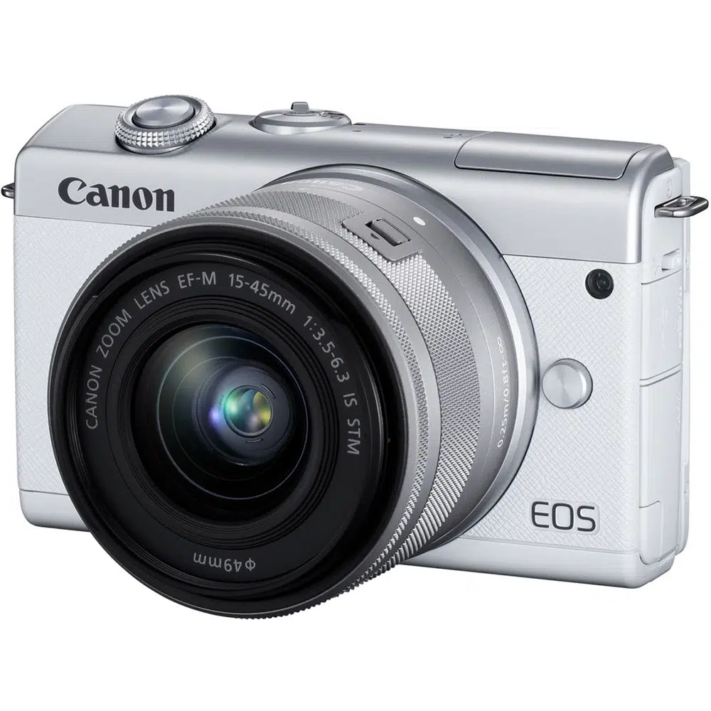 Máy ảnh Canon EOS M200 với ống kính 15-45mm (White)