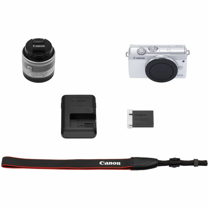 Máy ảnh Canon EOS M200 với ống kính 15-45mm (White)