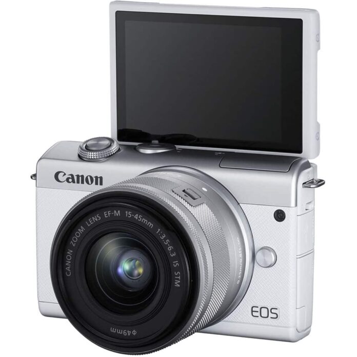 Máy ảnh Canon EOS M200 với ống kính 15-45mm (White)