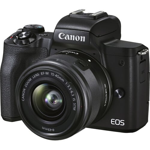 Máy ảnh Canon EOS M50 Mark II với ống kính 15-45mm (White)