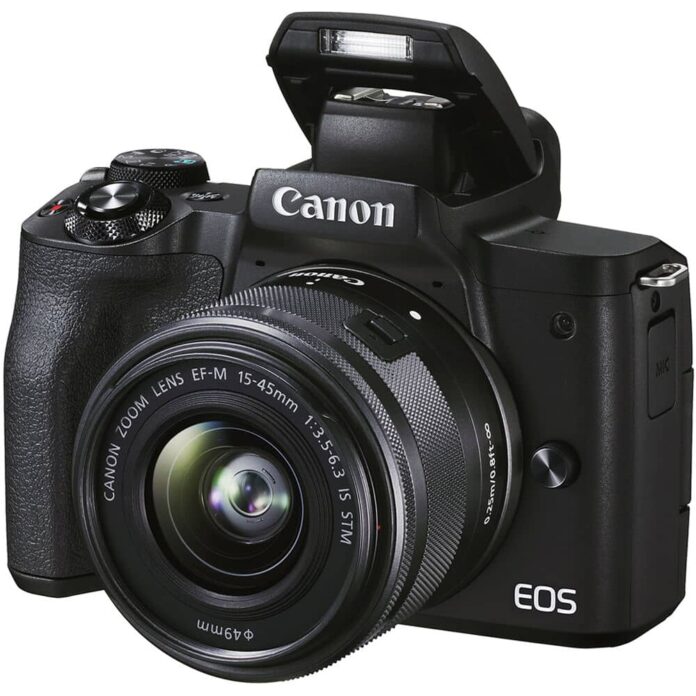 Máy ảnh Canon EOS M50 Mark II với ống kính 15-45mm (Black)