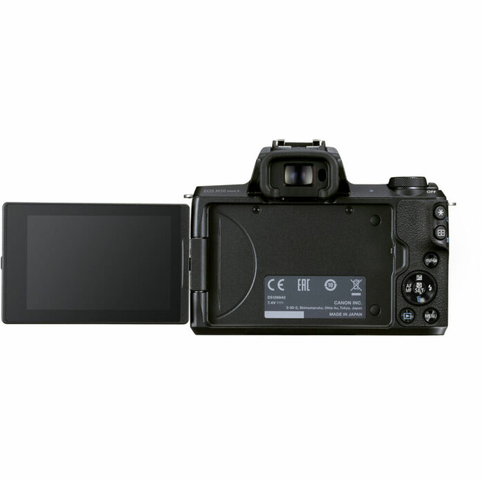 Máy ảnh Canon EOS M50 Mark II với ống kính 15-45mm (Black)
