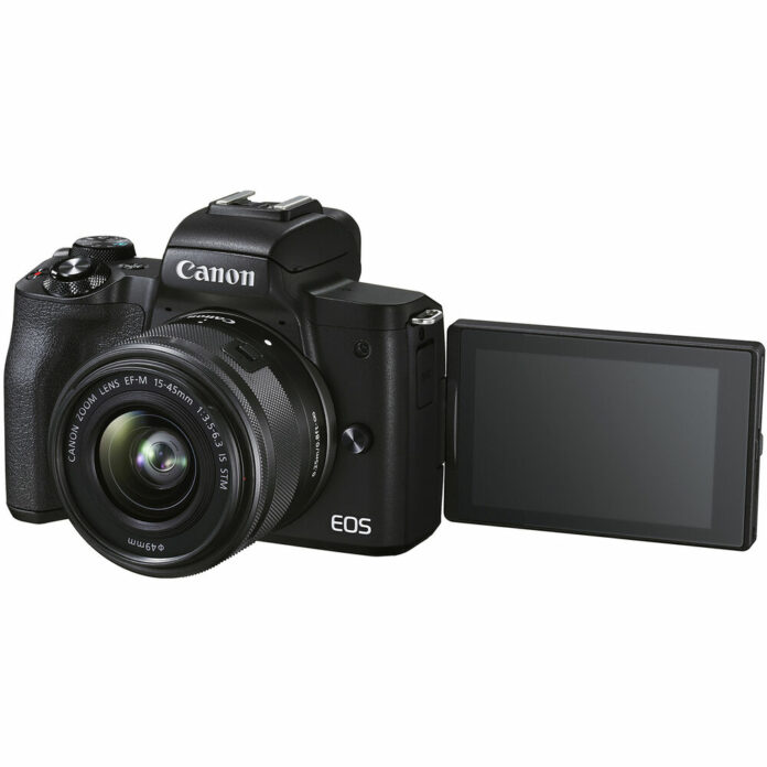 Máy ảnh Canon EOS M50 Mark II với ống kính 15-45mm (Black)
