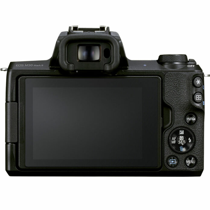 Máy ảnh Canon EOS M50 Mark II với ống kính 15-45mm (Black)