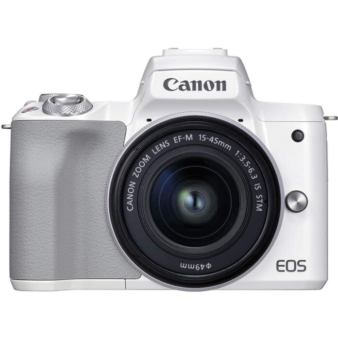 Máy ảnh Canon EOS M50 Mark II với ống kính 15-45mm (White)