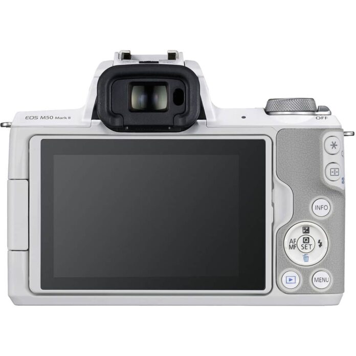 Máy ảnh Canon EOS M50 Mark II với ống kính 15-45mm (White)