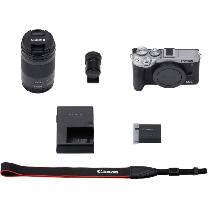 Máy ảnh Canon EOS M6 Mark II với ống kính 18-150mm (Silver)