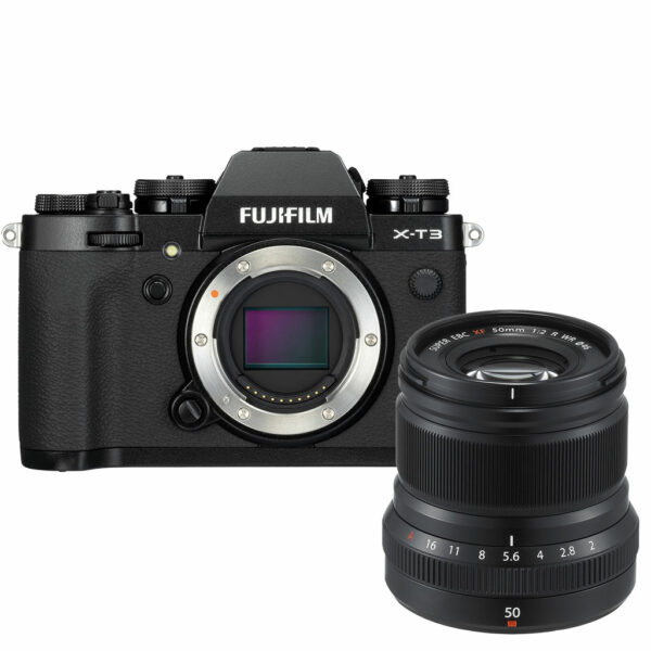 Máy ảnh Fujifilm X-T3 WW với ống kính XF 50mm F2 (Black)