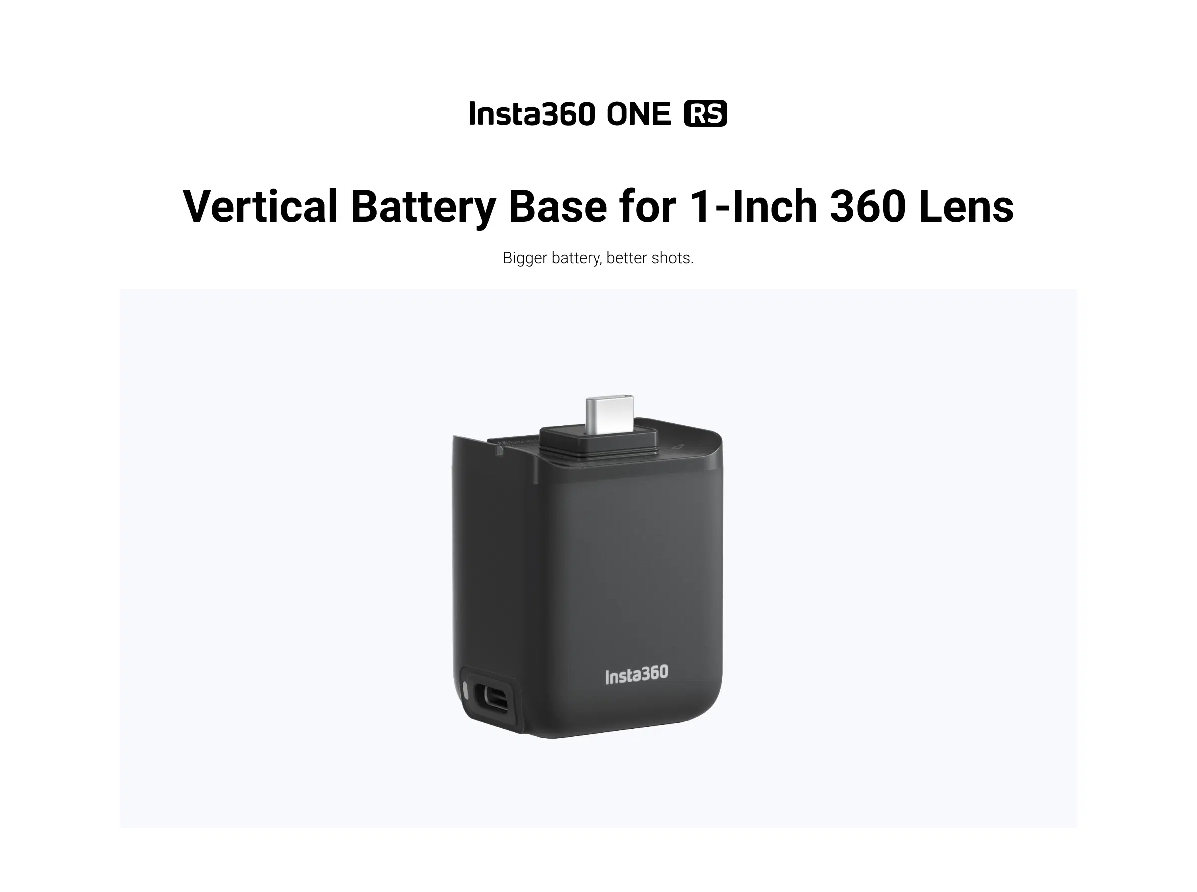 Insta360 ONE RS Vertical Battery Base