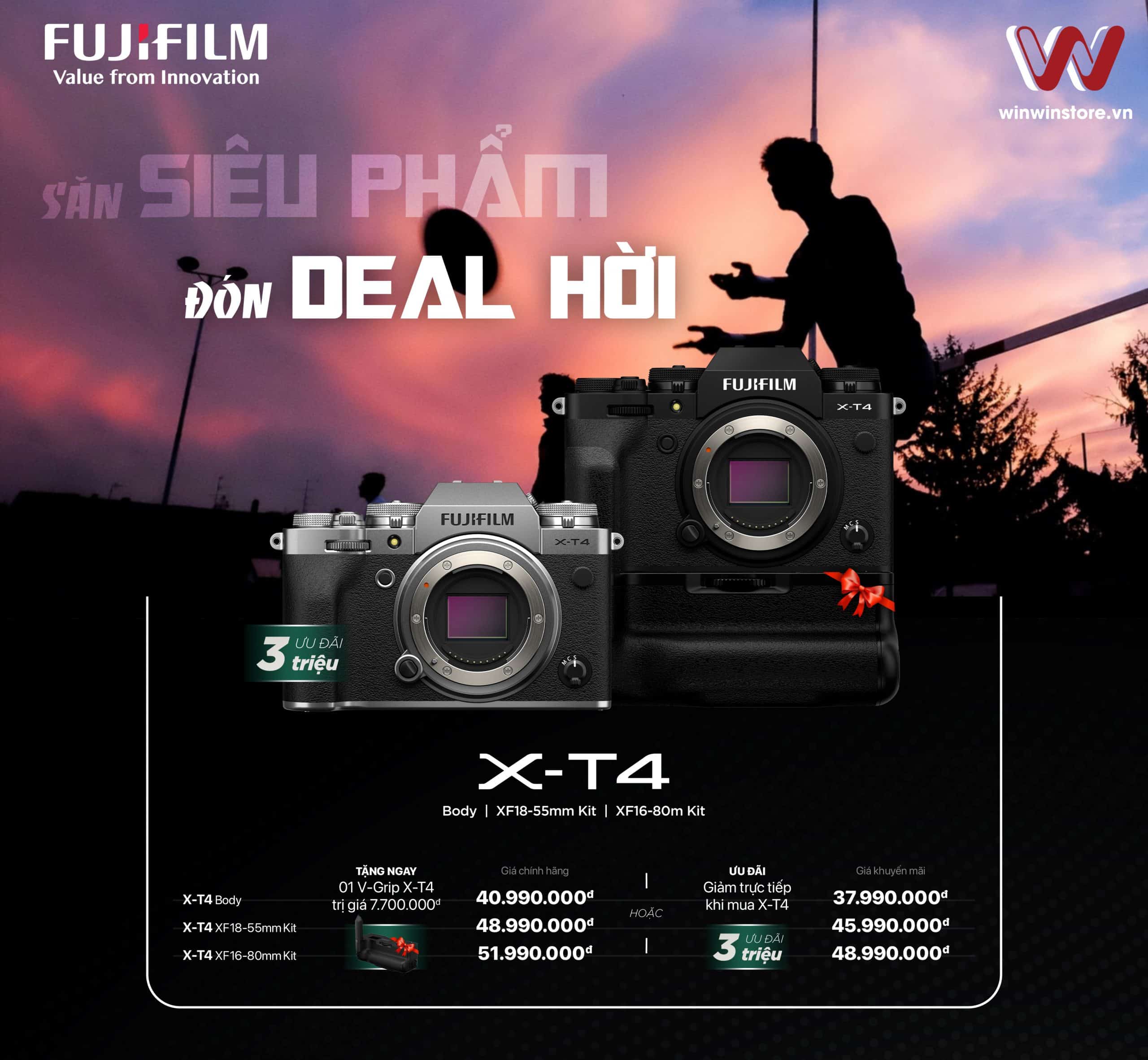 Săn SIÊU PHẨM - Đón DEAL HỜI với giảm giá máy ảnh X-T4 cùng loạt ống kính hấp dẫn trong tháng 6 này