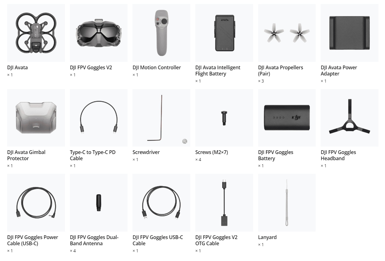 DJI Avata Fly Smart Combo voi kinh FPV Goggles V2