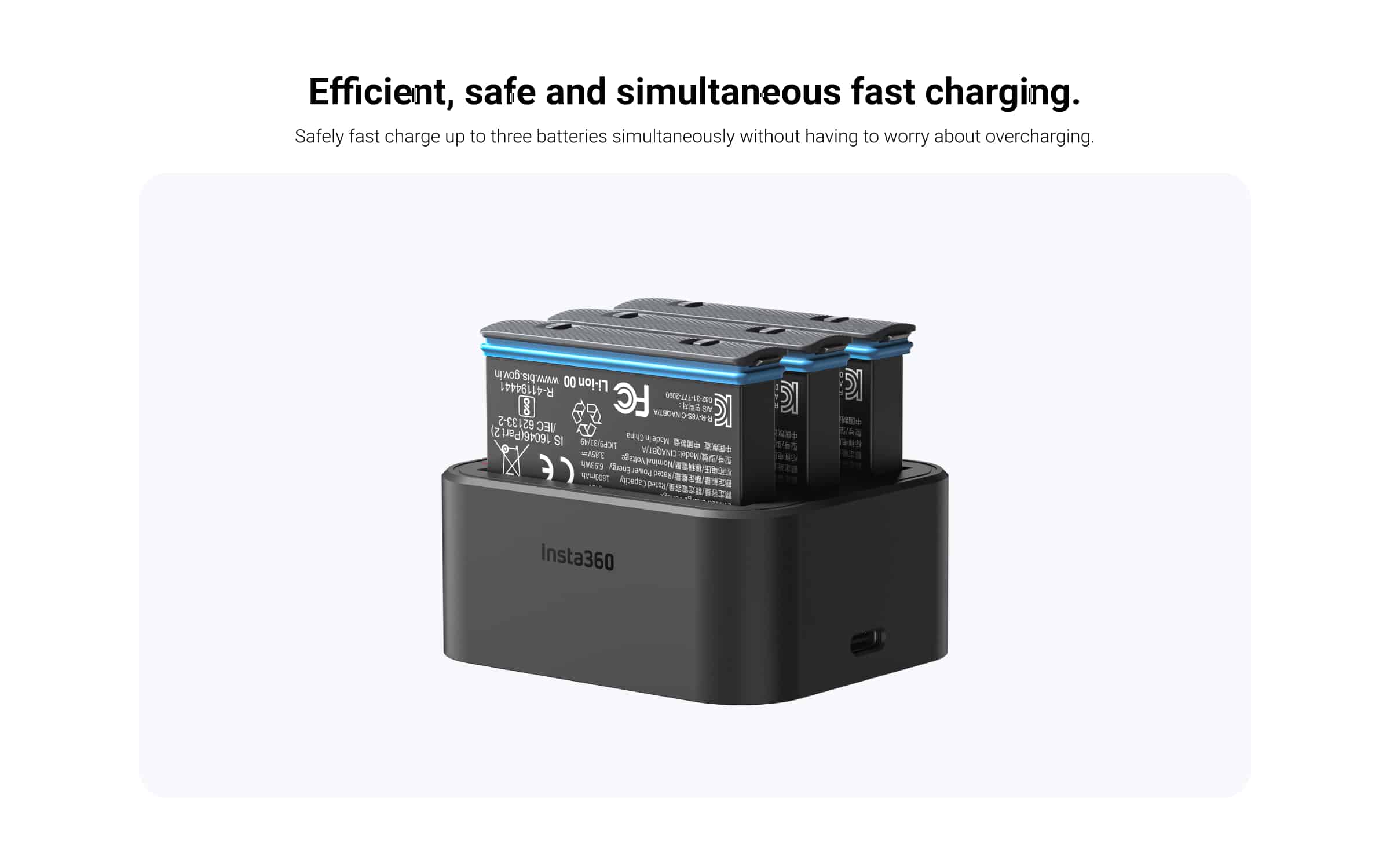 Insta360 X3 Fast charge hub 02