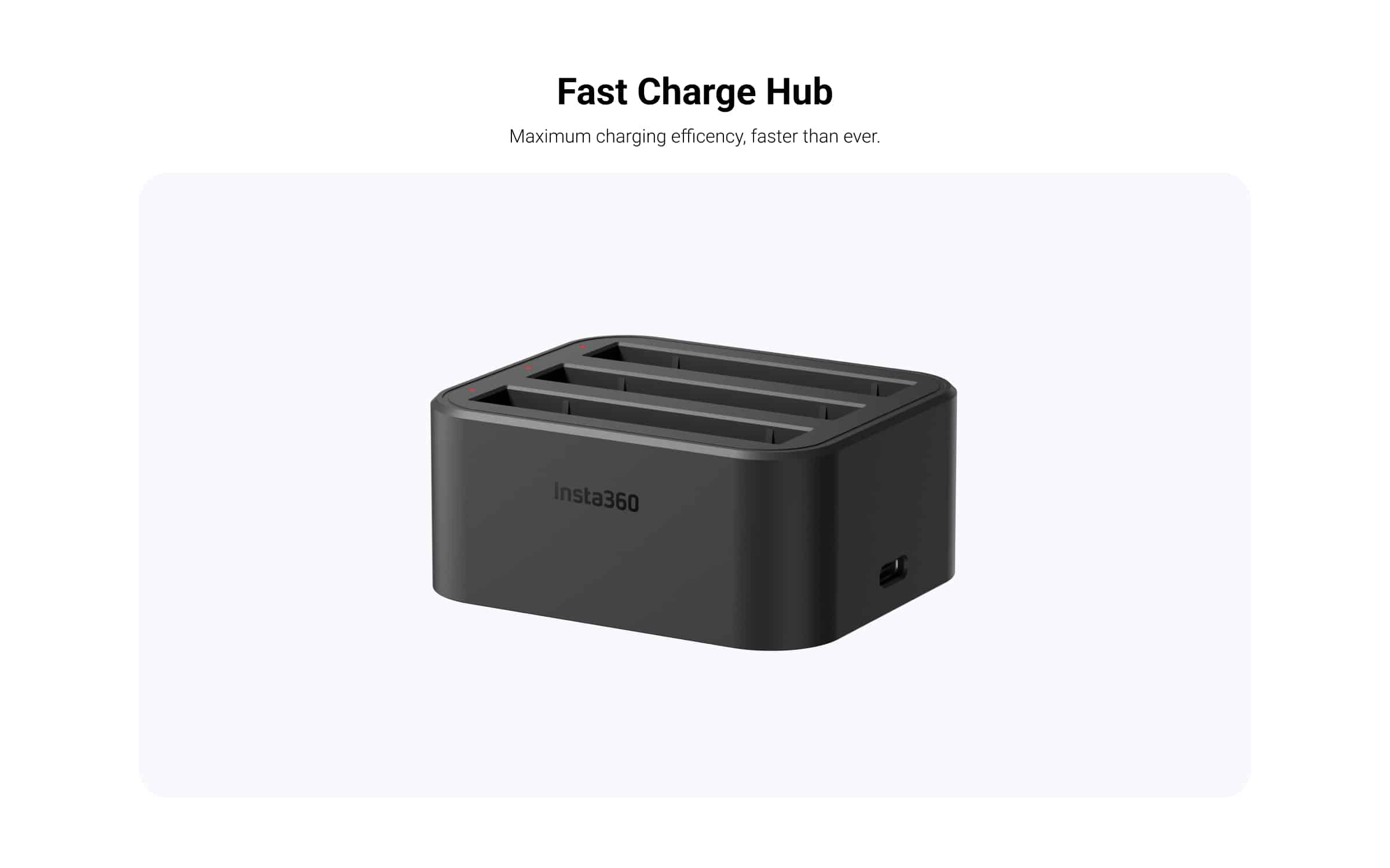 Insta360 X3 Fast charge hub