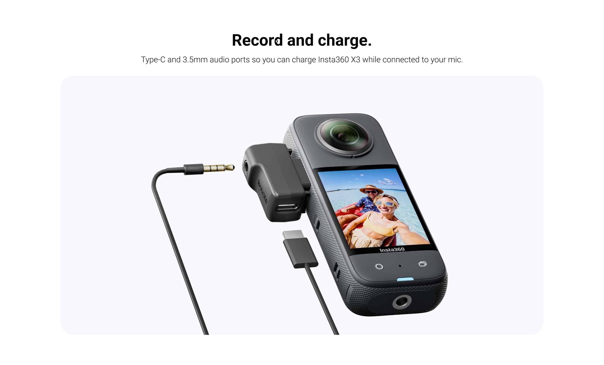 Ngàm chuyển Insta360 X3 Micro 3.5mm