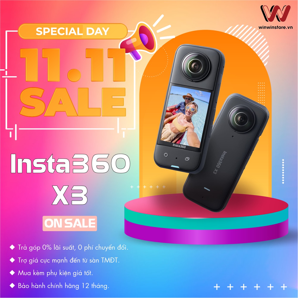 Deal ngon kẻo lỡ: Flash sale Insta360 X3 chỉ còn 10.859.000đ vào 11/11 tại Shopee