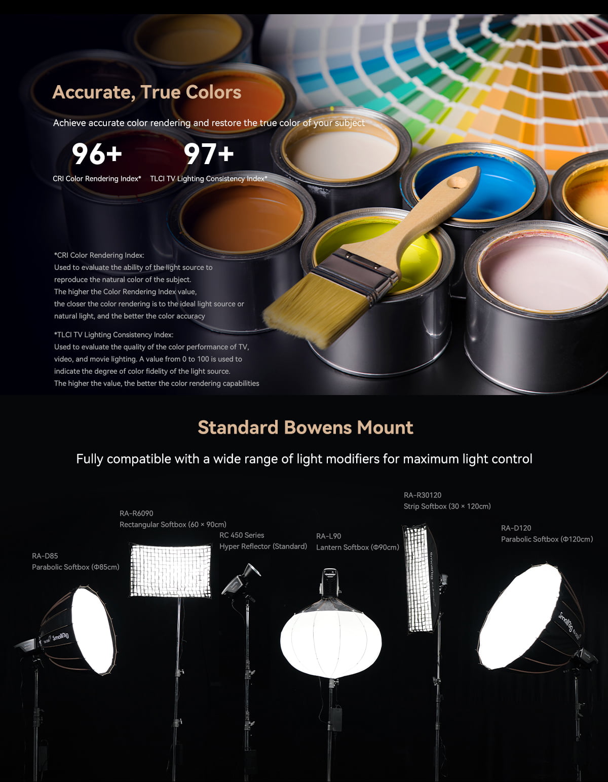 Den LED SmallRig RC 450B COB Bi Color01