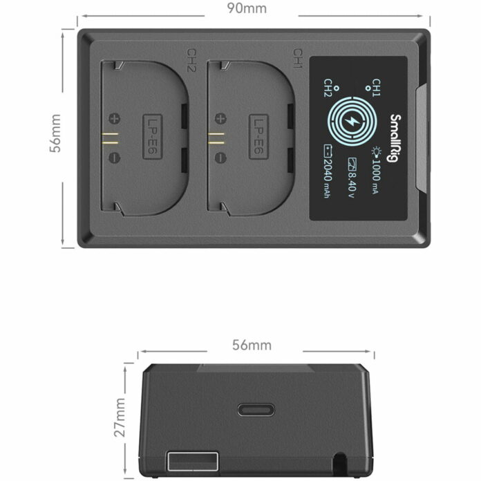 Bộ pin sạc SmallRig LP-E6NH cho Canon