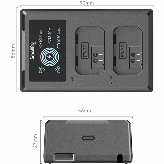 Bộ pin sạc SmallRig NP-FW50 cho Sony