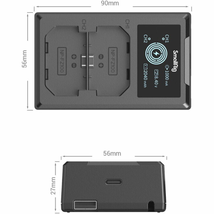 Bộ pin sạc SmallRig NP-FZ100 cho Sony